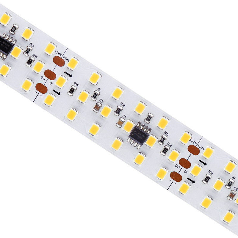 WS2811 Ultra Bright Addressable White LED Triple Row Strip
